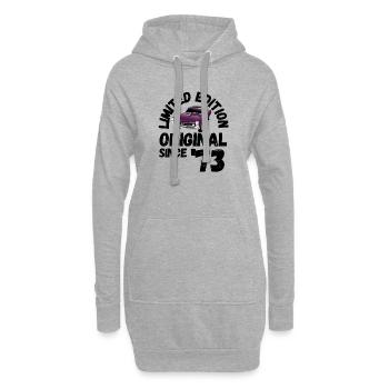 Limited Edition, Muscel-Car, née en 1973 - Sweat-shirt à capuche long Femme - gris chiné - Devant