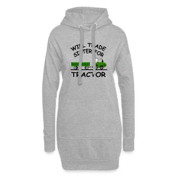 Traktor - Hoodie-Kleid - Grau meliert - Vorne