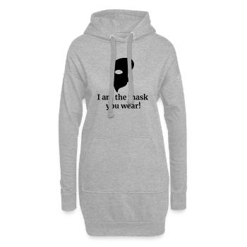 Phantom der Oper - Maske - Hoodie-Kleid - Grau meliert - Vorne