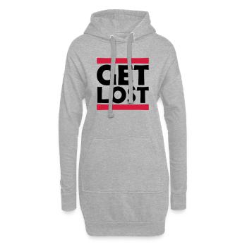 Strip Se perdre - Sweat-shirt à capuche long Femme - gris chiné - Devant