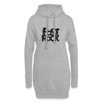 Post-Rock - Hoodie-Kleid - Grau meliert - Vorne