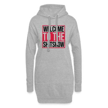 Drôle de dire Shitshow - Sweat-shirt à capuche long Femme - gris chiné - Devant