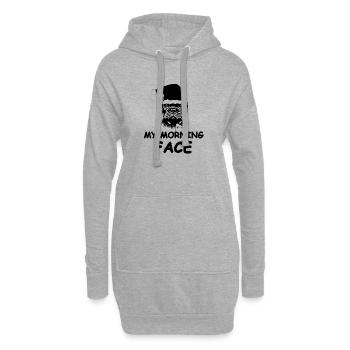 Dog - Hoodie Dress - heather grey - Front