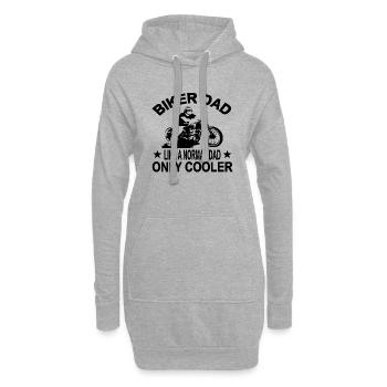 Motorrad - Hoodie-Kleid - Grau meliert - Vorne