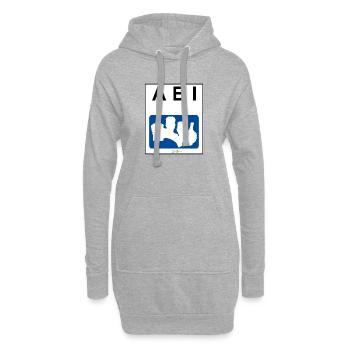 Bier Liga Logo ABI-Treff Jahr Blanko Blau - Hoodie-Kleid - Grau meliert - Vorne