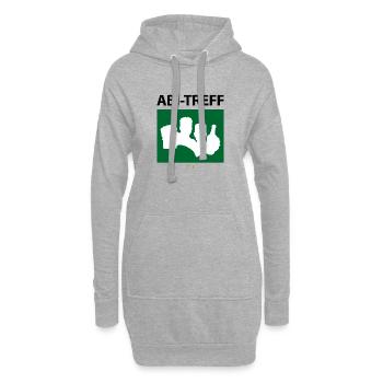 Bier Liga Logo ABI-Treff Jahr Blanko Grün 2 - Hoodie-Kleid - Grau meliert - Vorne