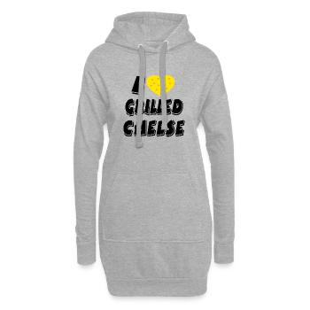 Käse - Hoodie-Kleid - Grau meliert - Vorne