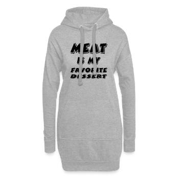 Fleisch - Hoodie-Kleid - Grau meliert - Vorne