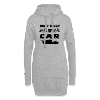 Voiture - Sweat-shirt à capuche long Femme - gris chiné - Devant