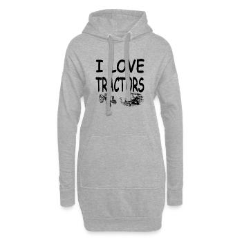 Traktor - Hoodie-Kleid - Grau meliert - Vorne