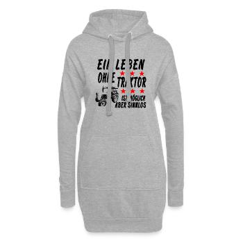 Traktor - Hoodie-Kleid - Grau meliert - Vorne