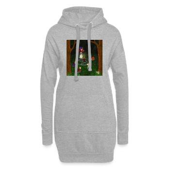 Summon snails - Hoodie-Kleid - Grau meliert - Vorne
