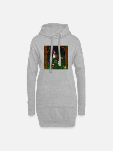 Summon snails - Hoodie-Kleid - Grau meliert