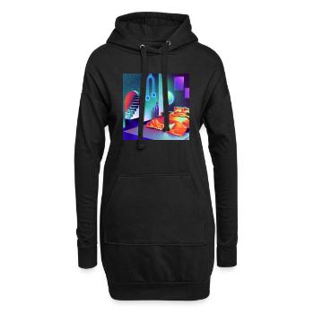 Zimmer - Hoodie-Kleid - Schwarz - Vorne