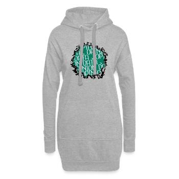 fullstack developer doctor present computer humour - Hoodie-Kleid - Grau meliert - Vorne