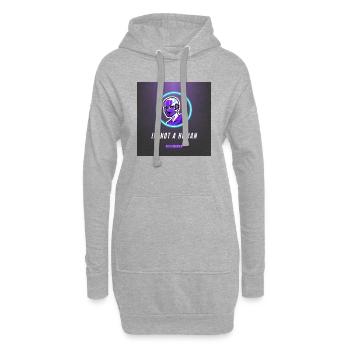 Im not a human - Hoodie-Kleid - Grau meliert - Vorne
