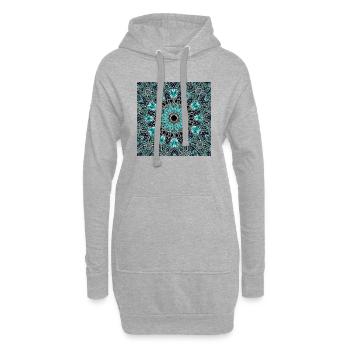 Collection Mandala - Hoodie-Kleid - Grau meliert - Vorne