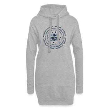 Déclaration de gentillesse Role Model Gift - Sweat-shirt à capuche long Femme - gris chiné - Devant