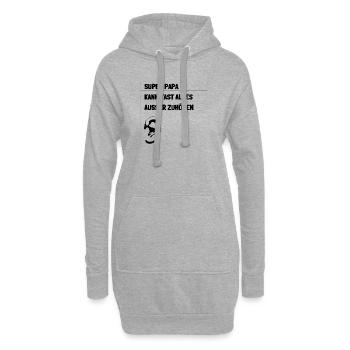 Super Papa - Hoodie-Kleid - Grau meliert - Vorne