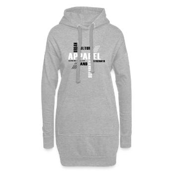 AUTHENTISCHE URBANE KULTUR - Hoodie-Kleid - Grau meliert - Vorne