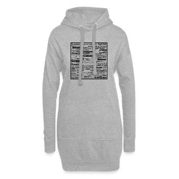 Summer Black - Hoodie-Kleid - Grau meliert - Vorne