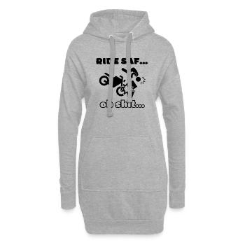 Ride SAFE - Hoodie-Kleid - Grau meliert - Vorne