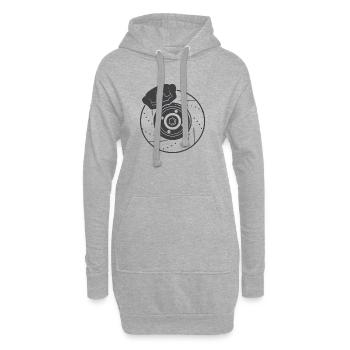 Bremsanlage - Hoodie-Kleid - Grau meliert - Vorne