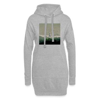 Lonely Voyager 010 - Hoodie-Kleid - Grau meliert - Vorne