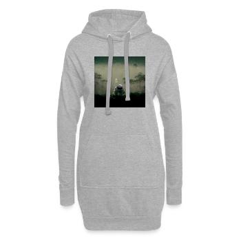 Lonely Voyager 005 - Hoodie-Kleid - Grau meliert - Vorne