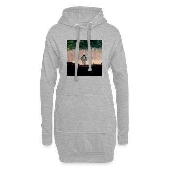 Lonely Voyager 002 - Hoodie-Kleid - Grau meliert - Vorne