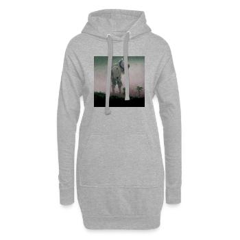 Lonely Voyager 026 - Hoodie-Kleid - Grau meliert - Vorne