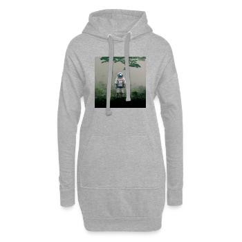 Lonely Voyager 017 - Hoodie-Kleid - Grau meliert - Vorne