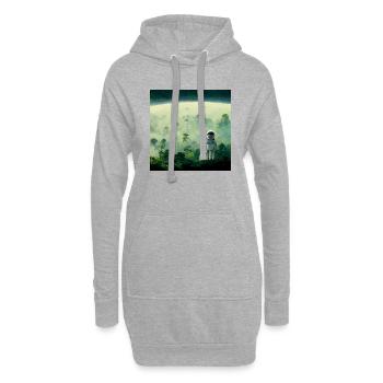 Lonely Voyager 012 - Hoodie-Kleid - Grau meliert - Vorne