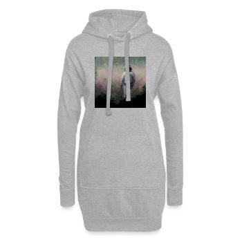 Lonely Voyager 024 - Hoodie-Kleid - Grau meliert - Vorne