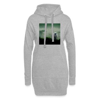 Lonely Voyager 015 - Hoodie-Kleid - Grau meliert - Vorne