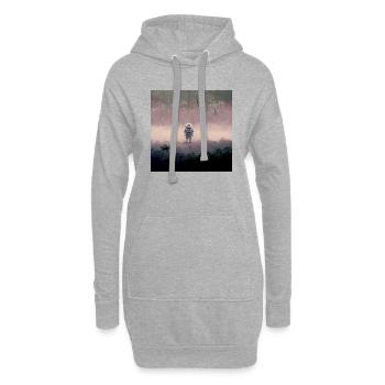 Lonely Voyager 011 - Hoodie-Kleid - Grau meliert - Vorne