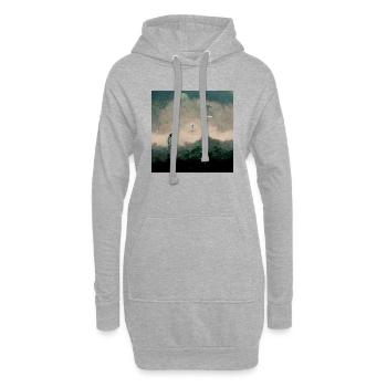 Lonely Voyager 019 - Hoodie-Kleid - Grau meliert - Vorne