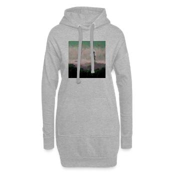Lonely Voyager 027 - Hoodie-Kleid - Grau meliert - Vorne
