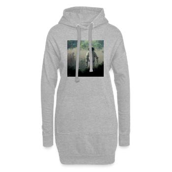 Lonely Voyager 038 - Hoodie-Kleid - Grau meliert - Vorne
