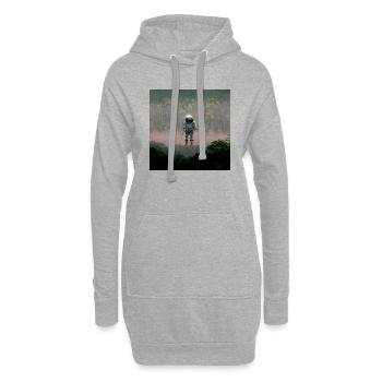 Lonely Voyager 039 - Hoodie-Kleid - Grau meliert - Vorne