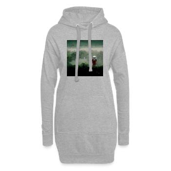 Lonely Voyager 034 - Hoodie-Kleid - Grau meliert - Vorne