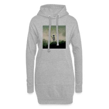 Lonely Voyager 036 - Hoodie-Kleid - Grau meliert - Vorne