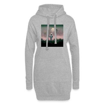 Lonely Voyager 047 - Hoodie-Kleid - Grau meliert - Vorne
