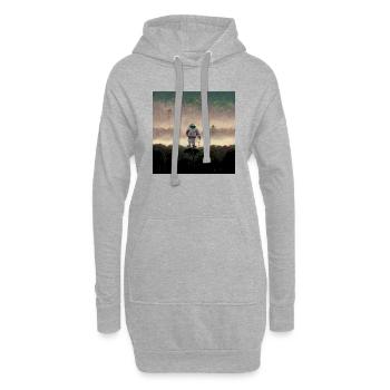 Lonely Voyager 050 - Hoodie-Kleid - Grau meliert - Vorne