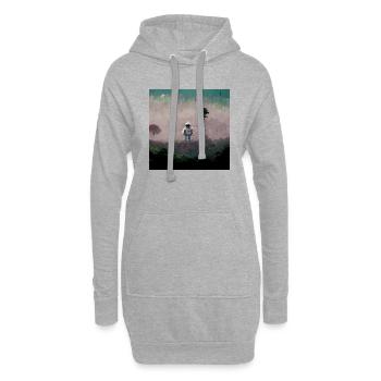 Lonely Voyager 042 - Hoodie-Kleid - Grau meliert - Vorne