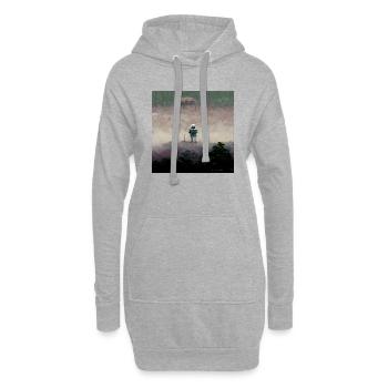 Lonely Voyager 044 - Hoodie-Kleid - Grau meliert - Vorne