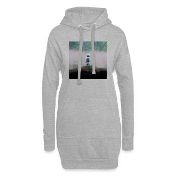 Lonely Voyager 051 - Hoodie-Kleid - Grau meliert - Vorne