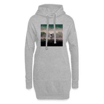 Lonely Voyager 040 - Hoodie-Kleid - Grau meliert - Vorne
