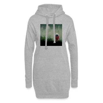 Lonely Voyager 068 - Hoodie-Kleid - Grau meliert - Vorne