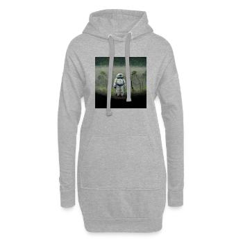 Lonely Voyager 066 - Hoodie-Kleid - Grau meliert - Vorne